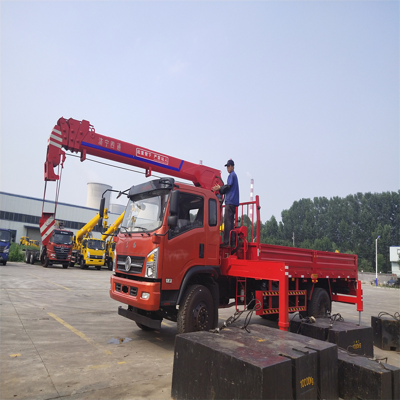 6 Wheeler telescopic arm ,8 ton 6 wheel 4*2 lorry crane dimension