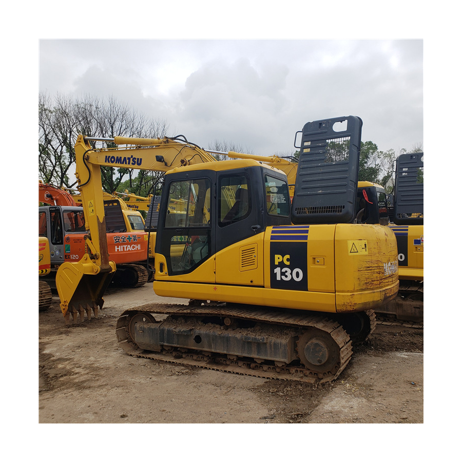 Low price used excavator Komatsu pc130 13 tons backhoe crawler excavator