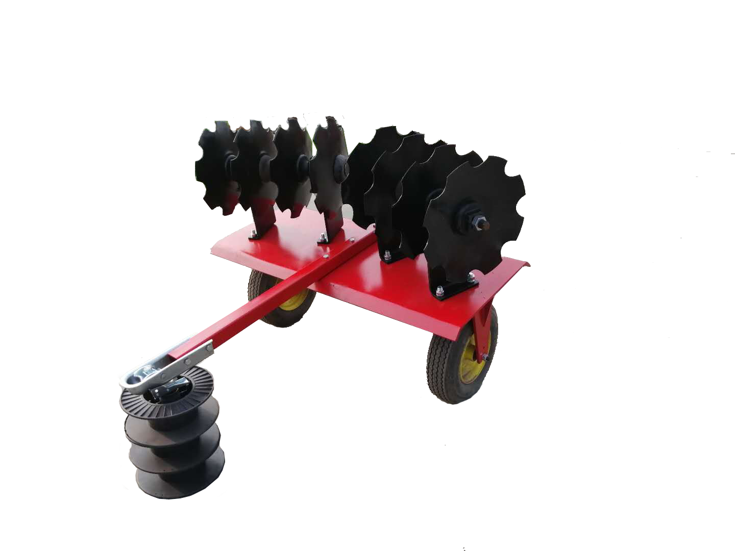 stock ATV Tow-behind Disk Harrow;pull behind disc cultivator;8 Discs Harrow  for sale