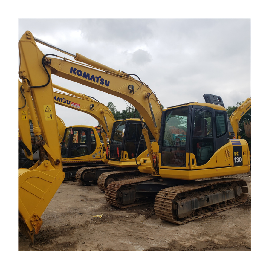 Low price used excavator Komatsu pc130 13 tons backhoe crawler excavator