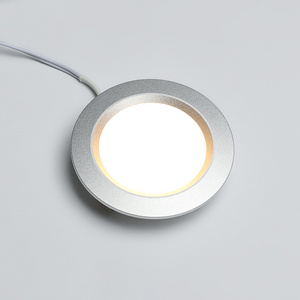 Dimmable yellow white warm yellow light 2835 round under the cabinet night light aluminum profile LED light ball