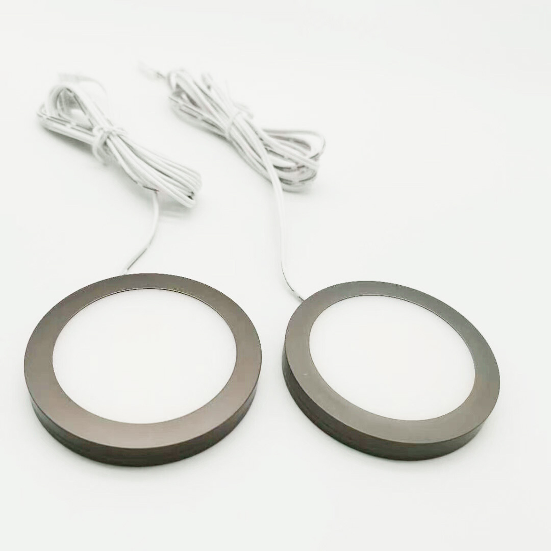 Ultra Thin LED Puck Light Recessed Or Surface Mounted Mini Down Light for Cabinet Lighting