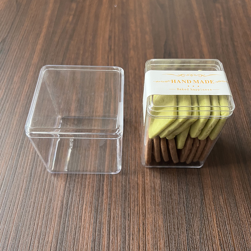 Factory direct sales food grade square plastic packaging box 350mlfor easy carrying, doll packaging, hard plastic packaging box