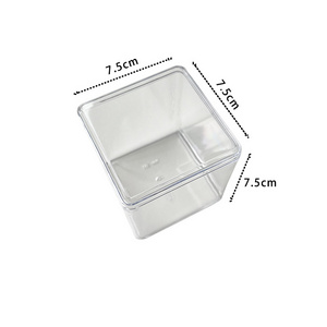 Factory direct sales food grade square plastic packaging box 350mlfor easy carrying, doll packaging, hard plastic packaging box