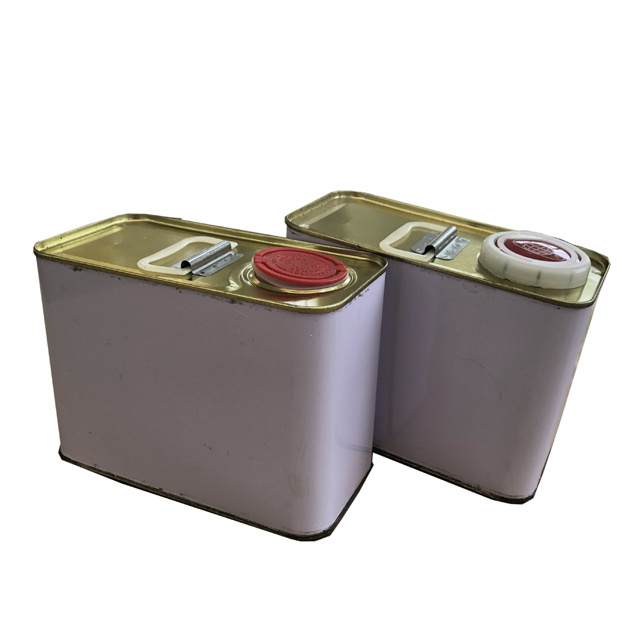 Hot Sale Different Sizes And High Quality 4 Liter Cookie Can Barrel Food Square Tin Bucket