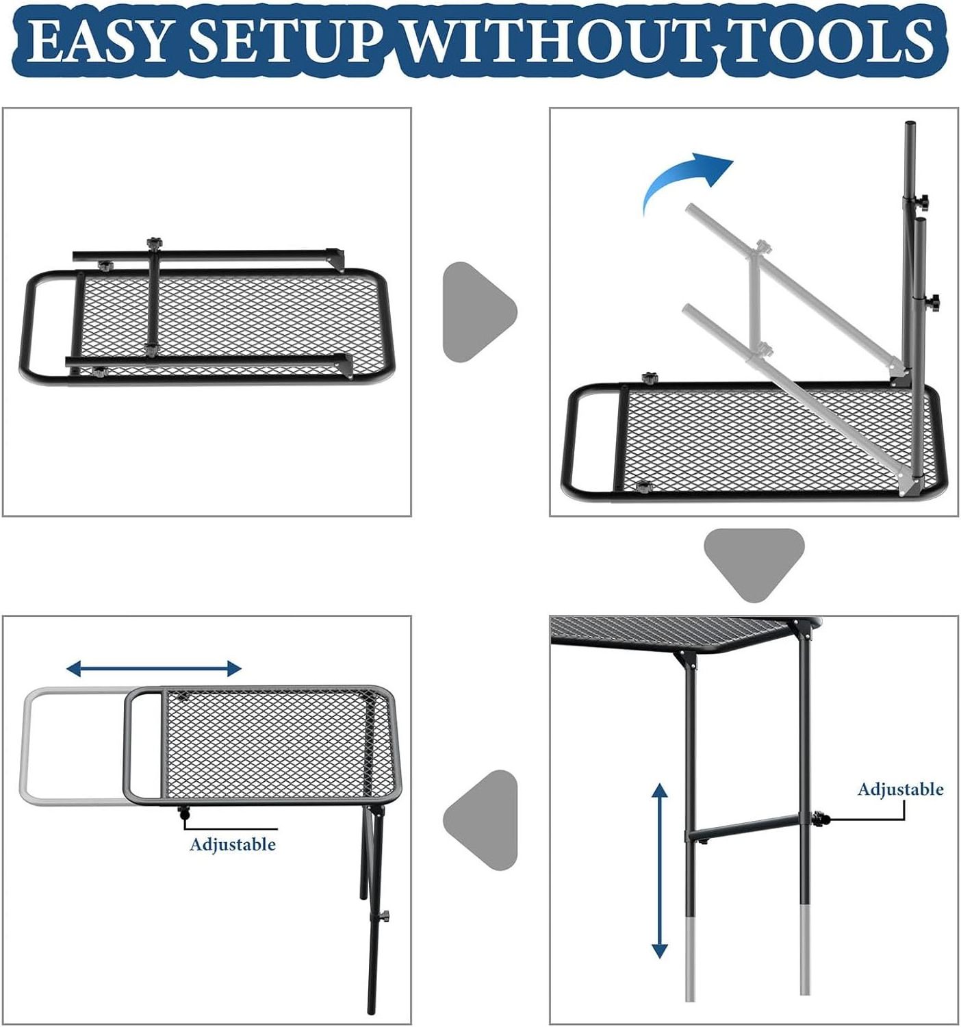 Folding Camping Table,Portable Picnic Table Foldable Lightweight Outdoor for Party Picnic Beach Camping Car Cooking Beach Tire