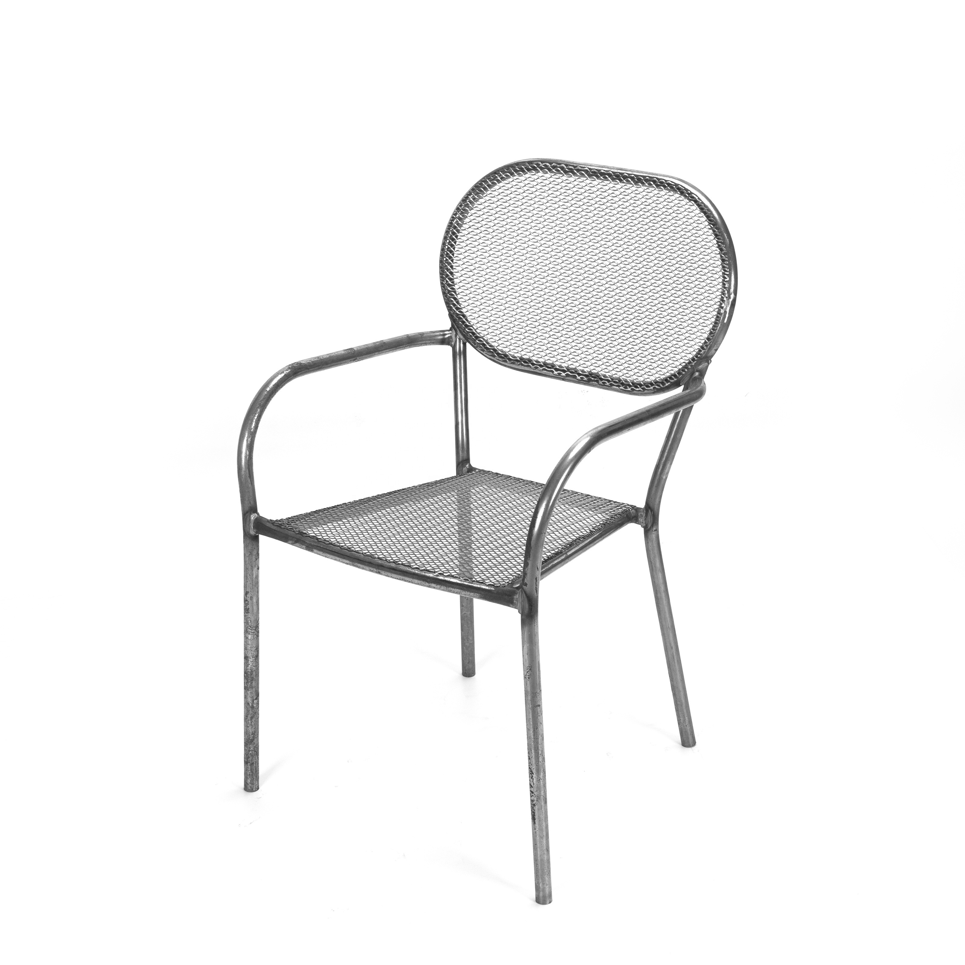 Outdoor Garden Furniture Metal High quality  solid factory Stacking patio dining chair