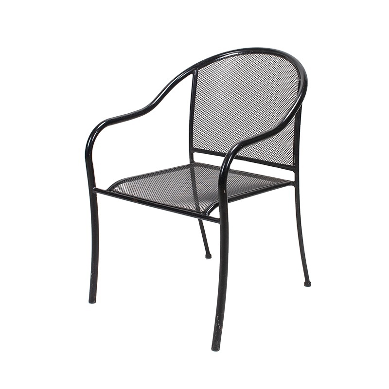 All-Weather Steel Frame Patio Dining Chairs  for Outdoor Lawn Garden Backyard Metal Mesh Iron Net Iron Mesh Powder Coating