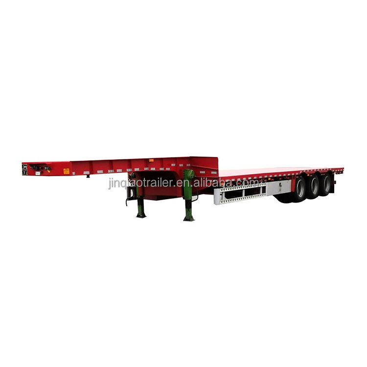 Dolly Towing Bed Semi , Low Deck Truck Trailer, Lowboy Trailer For Sale