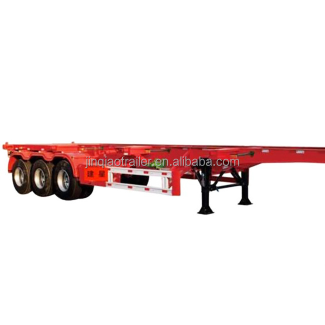 Port used container chassis trailer 20ft 40ft 45ft bomb carts terminal trailer heavy duty