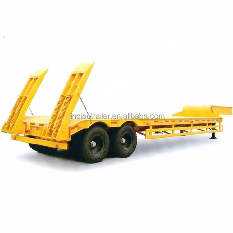 Dolly Towing Bed Semi , Low Deck Truck Trailer, Lowboy Trailer For Sale