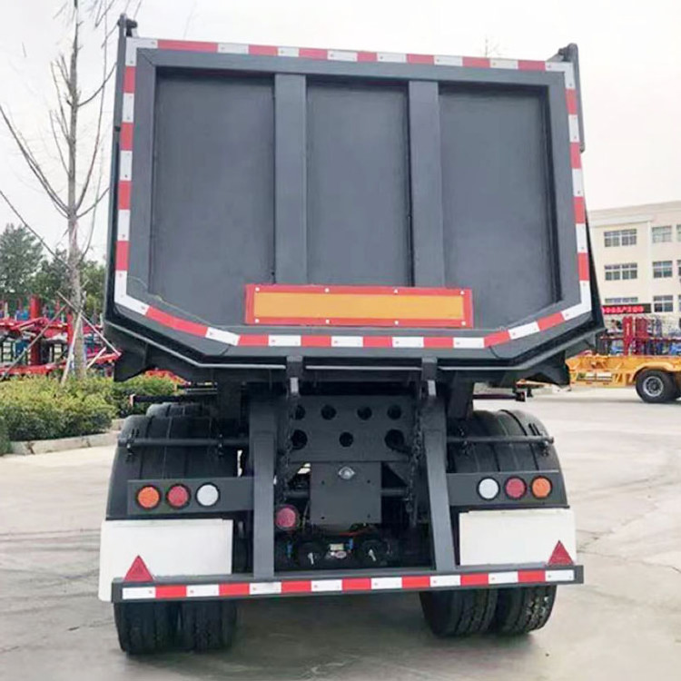 3 Axles Dumper Aggregate Side Dump 45Cbm Tipper Gooseneck Grain Dumping Semi Trailers For Sale