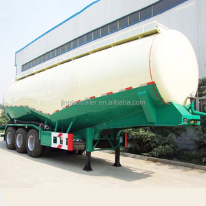 Low price 40cbm V shaped bulk cement tanker bulker for transport Barite