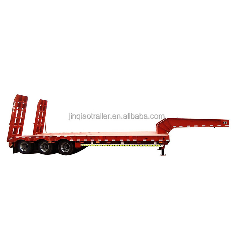 Dolly Towing Bed Semi , Low Deck Truck Trailer, Lowboy Trailer For Sale