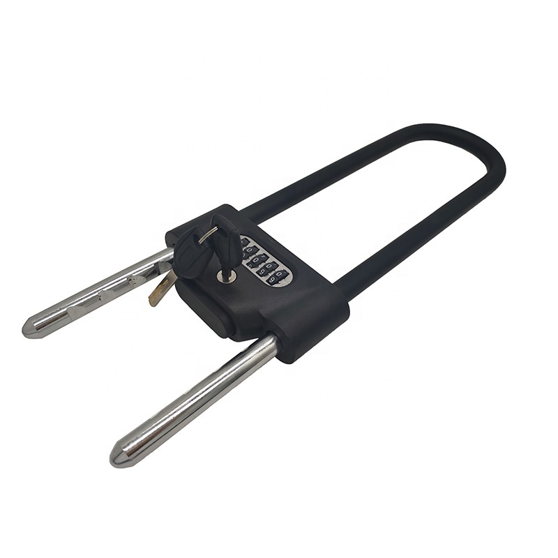 Bike U Lock 5 Digit Resettable with 2 keys Combination  Lock for Bicycle motorcycle and Glass Door