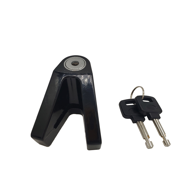 V SHAPE HIGH SECURITY ANTI-THEFT BIKE DISC BREAK LOCK FOR SCOOTER AND MOTORCYCLE WITH KEYS