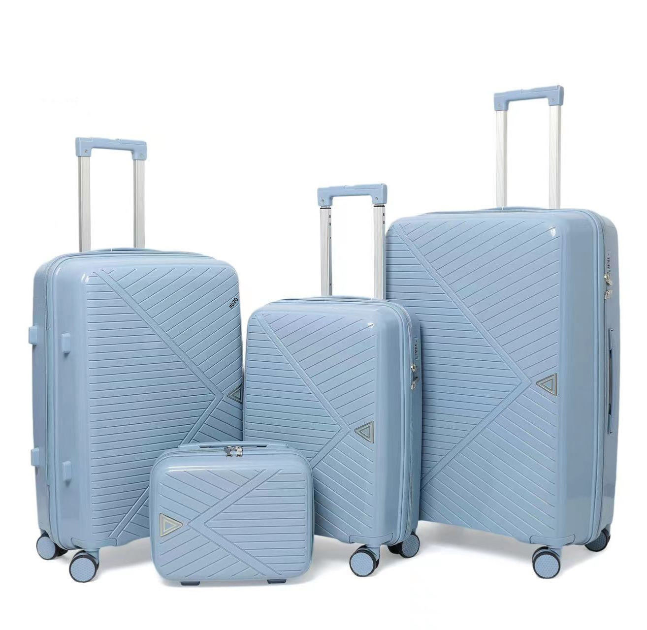 Popular 20\/24\/28 Inch 100% PP Fashion Suitcase Luggage Set With Removable Wheels