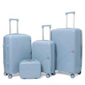 Popular 20\/24\/28 Inch 100% PP Fashion Suitcase Luggage Set With Removable Wheels