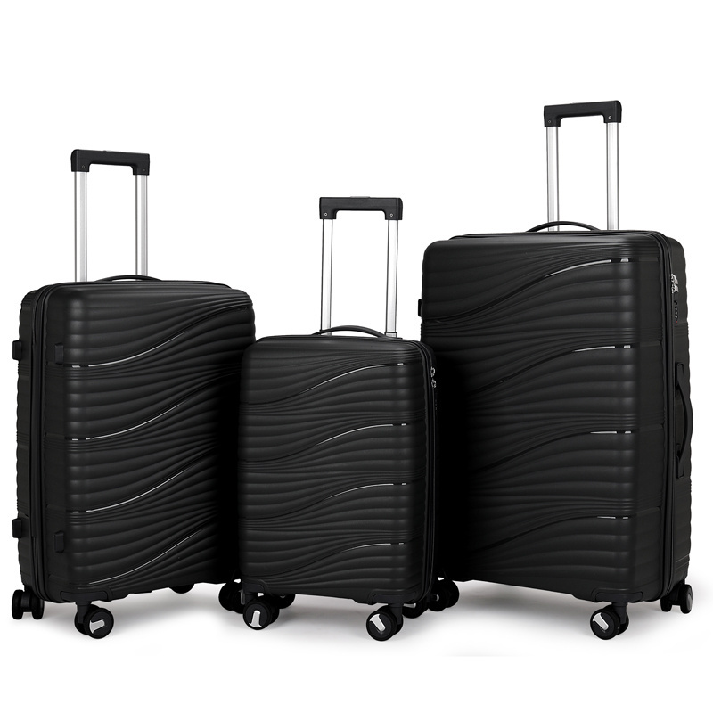 Crocodile Luggage Sets 3 Piece Free Shipping Hard Shell Pp Luggage Set