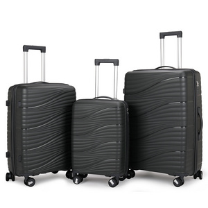 Crocodile Luggage Sets 3 Piece Free Shipping Hard Shell Pp Luggage Set