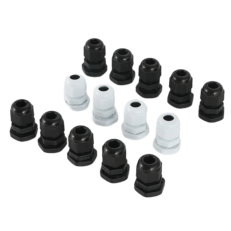 Cable Connectors Plastic Nylon Cable Gland Wire Protectors Cable Gland Joints Waterproof Adjustable PG7 PG9 PG11 PG13.5 PG1