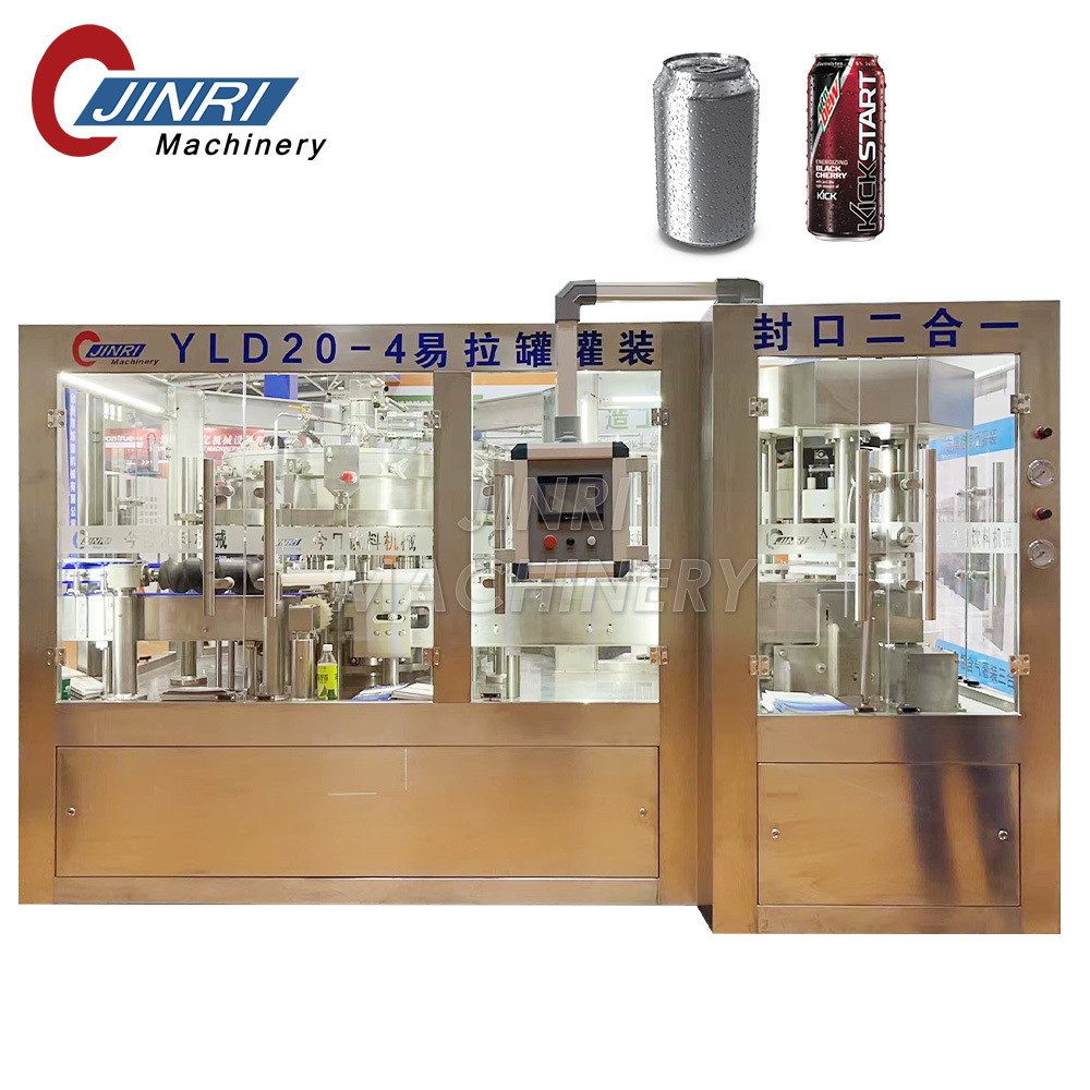 Fully Automatic 2000cph  Aluminum Can Soft Drinks Soda Water Carbonated Beverage Filling Machine for Production Line