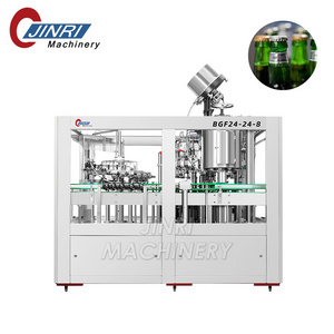 Ultra Efficient Stable Bottle / Keg / Can Customizable Fully Automatic Beer Bottling Canning Filling Machine