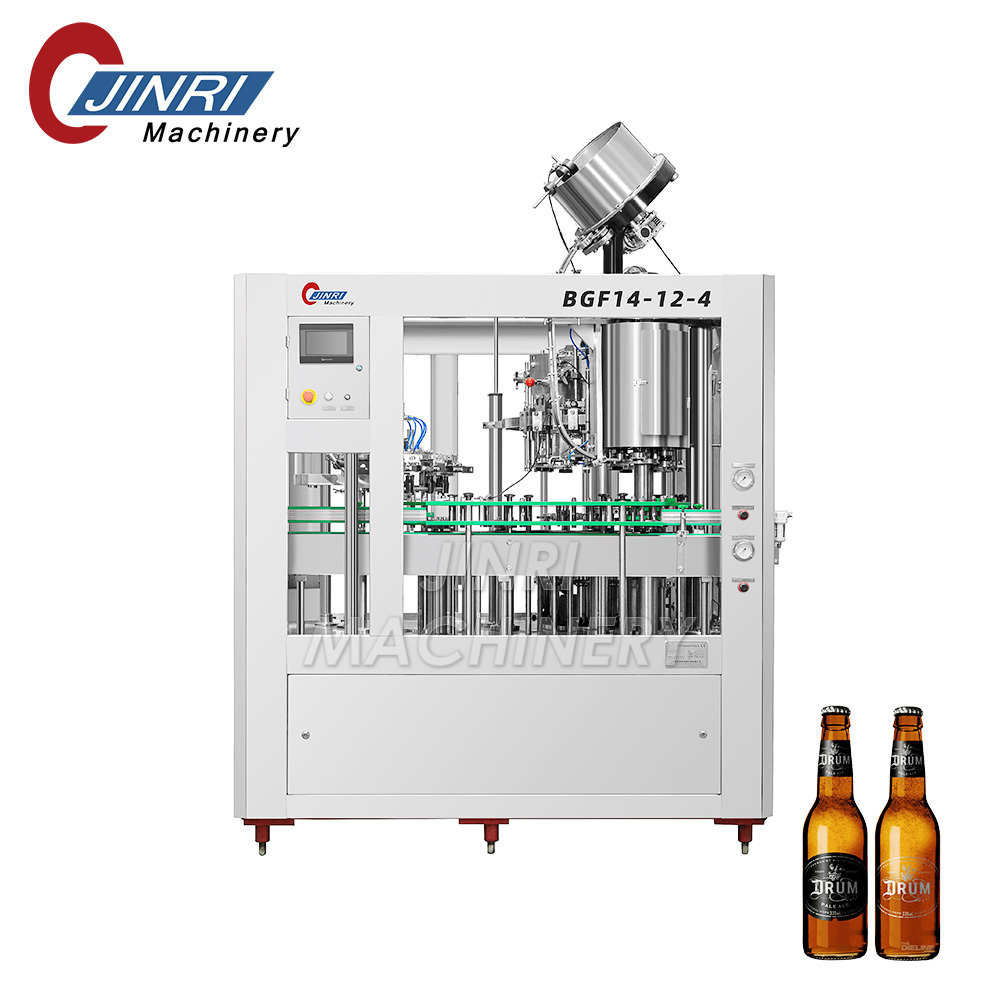 Automatic Glass Bottle Sparking Wine Carbonated Drink Beer Production Line Filling Making Bottling Machine Small Business