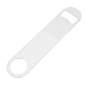 Customized Promotional Printable Sublimation Stainless Steel Flat  Bottle Openers