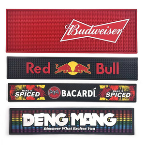 Custom Pattern  2cm Thickness PVC Rubber Non-Slip Bar Mat Large Capacity Water Storage for Easy Cleaning of Home Bar Mat