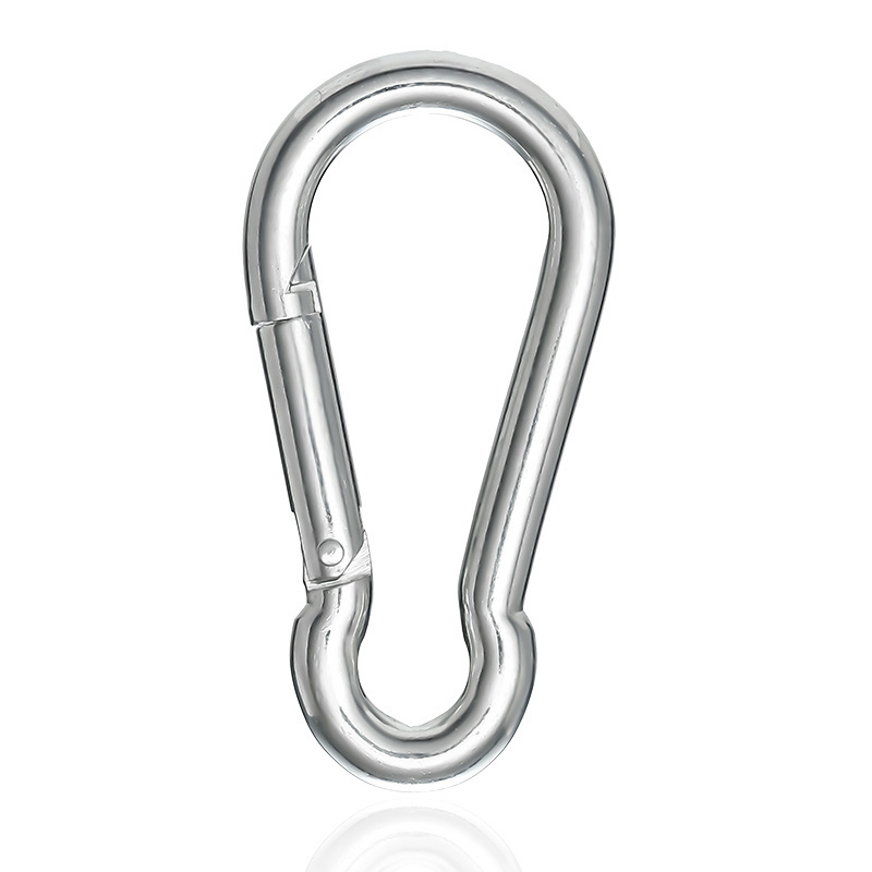 JRSGS Stainless Steel Carabiner 304/316/Iron DIN5299C Spring Snap Hook Carabiner Clips Lifting Hooks