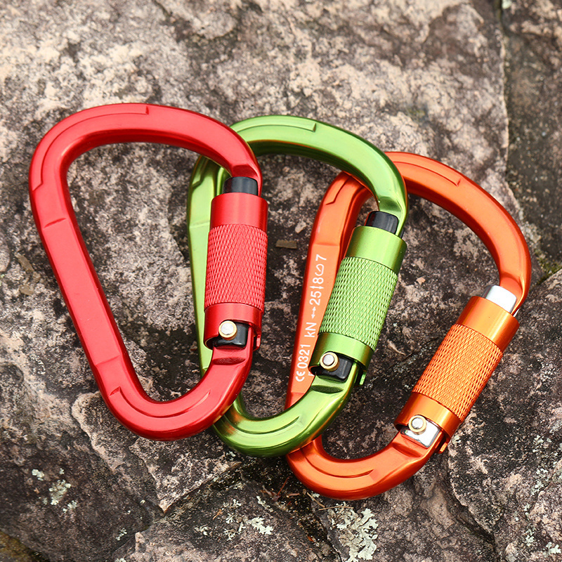 JRSGS Heavy Duty Climbing Carabiners, 25KN Auto Locking Rock Climbing Carabiners Clips for Hammocks, Swing