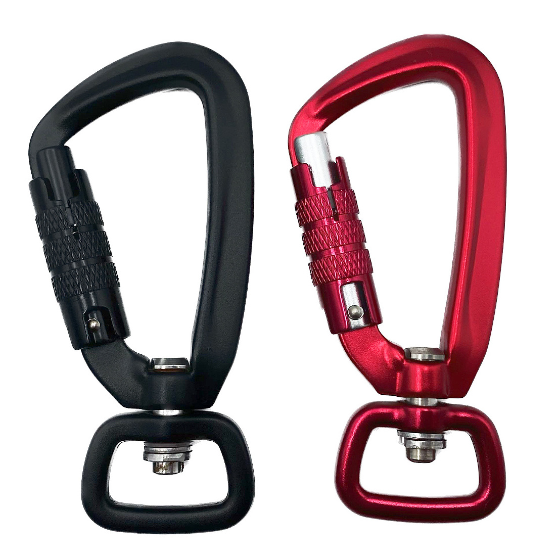 JRSGS Manufacturer autolocking carabiner Customized color and logo Aluminum dog hook 7801D1TN