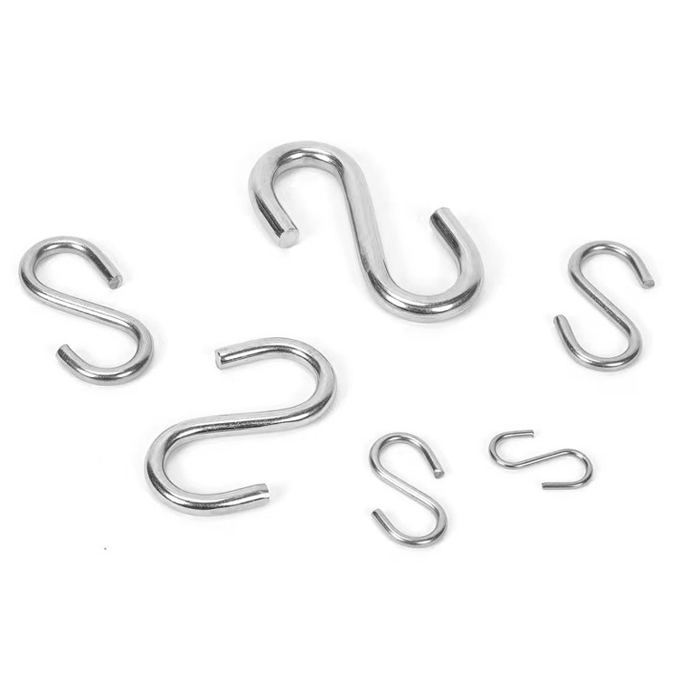 Wholesale Heavy Duty S Shaped Hook Stainless Steel 304/ 316  Hanger Clothes Rack Hook Metal Hooks for Hanging