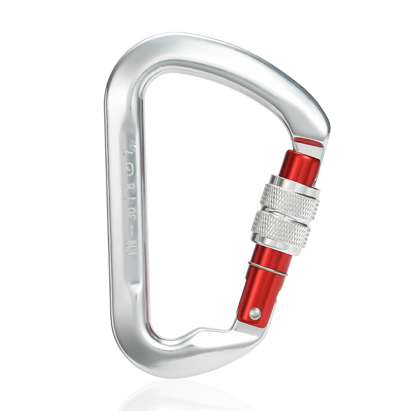 JRSGS UIAA 30kN Screw Lock Gate Carabiner for Climbing Activity Aluminum Carabiner Snap Hook S7112B