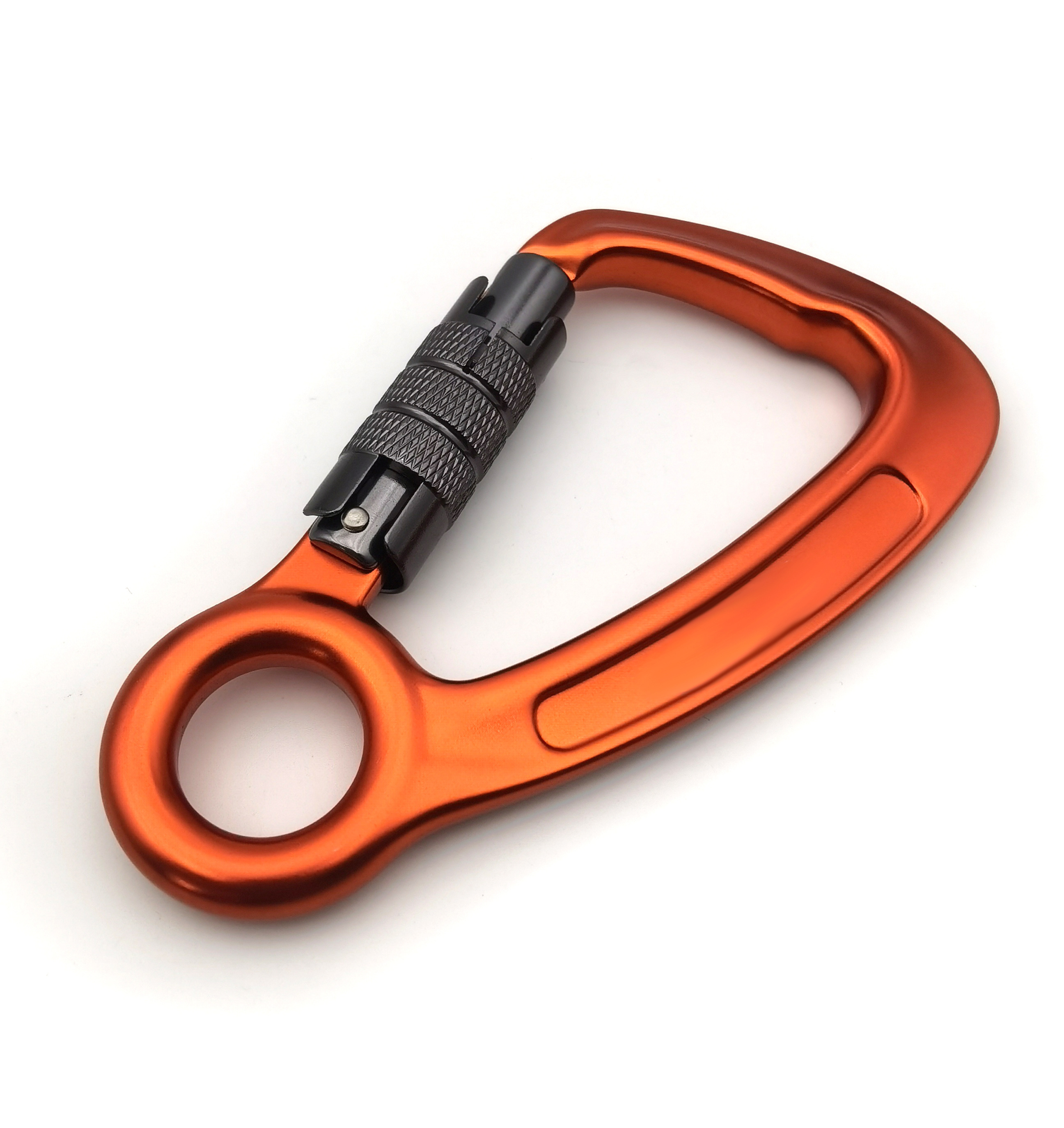 JRSGS Hot Sales High Quality Heavy Industry 30KN Snap Hook 7075 Aluminum Carabiner with screw Customized LOGO S7120TN