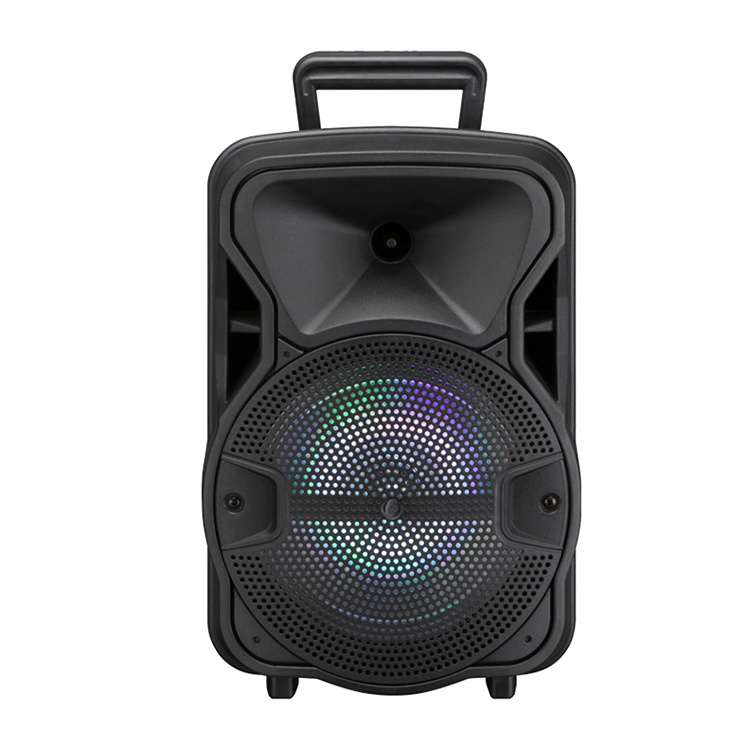 portable dj system 2x15inch active wireless trolley pa speaker with rechargeable battery