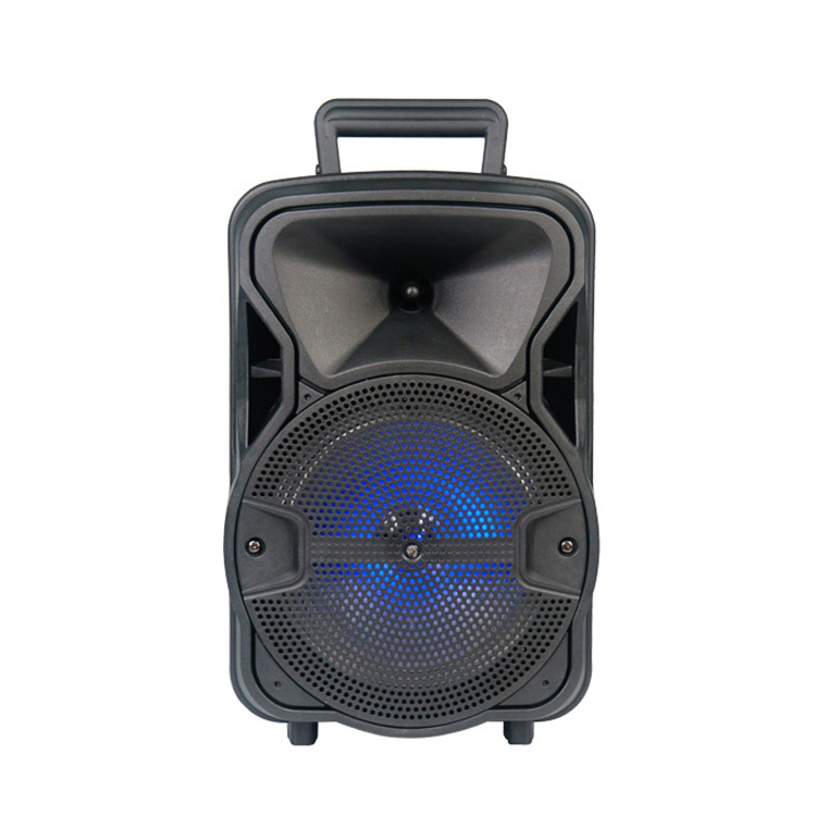 portable dj system 2x15inch active wireless trolley pa speaker with rechargeable battery