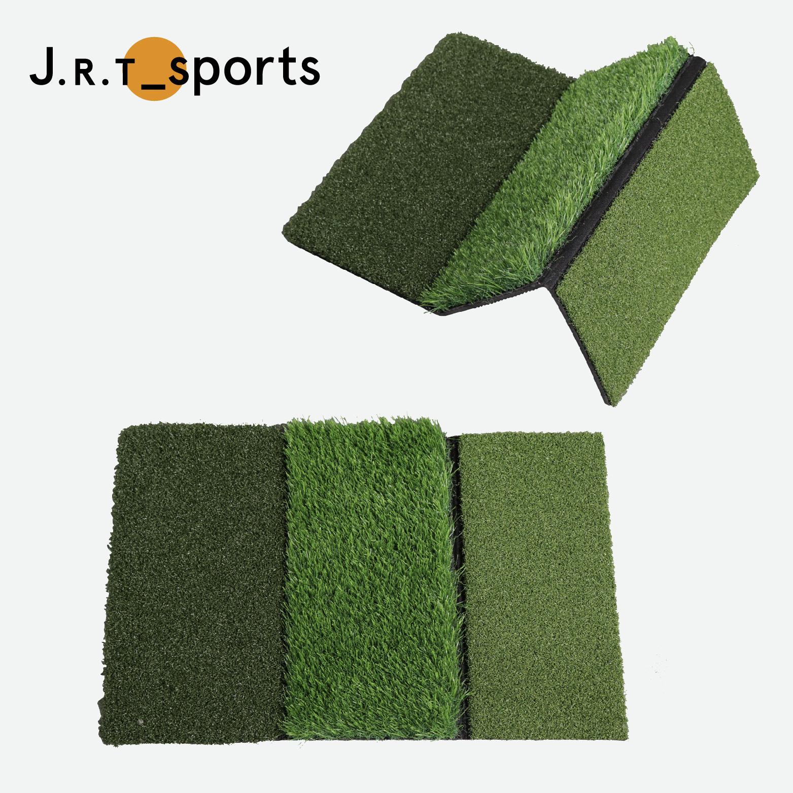 Driving Chipping and Putting Golf Hitting Mat 3 in 1 Golf Artificial Practice Grass Mat