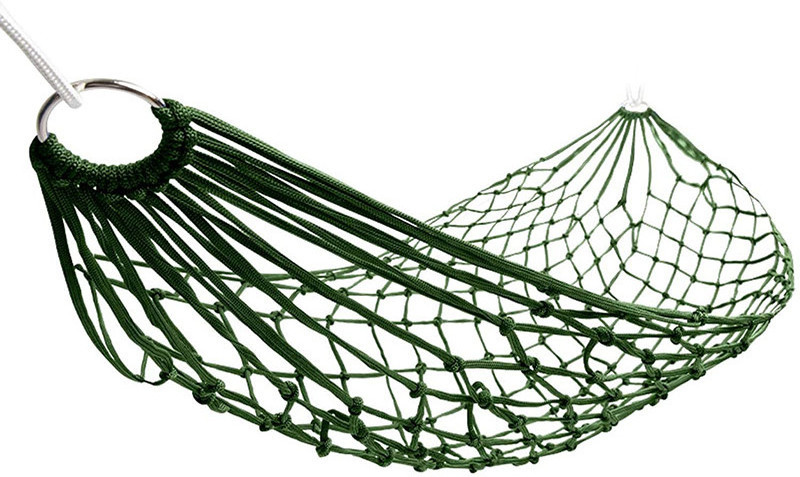 Hot Selling Camping Hammock Nylon Mesh Rope Mesh Hammock for Outdoor Camping Mesh Hammock