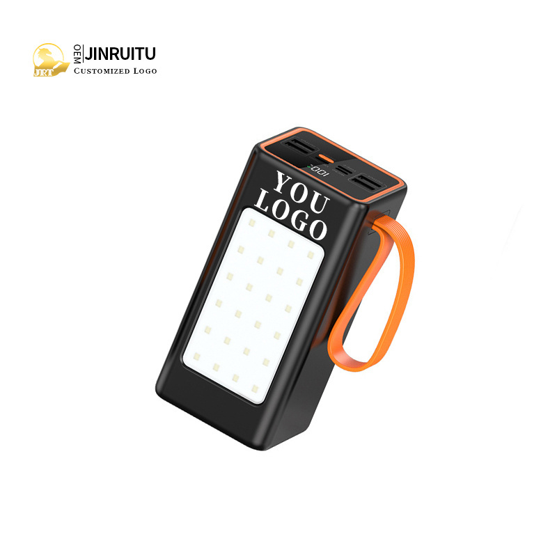 High Capacity PowerBank Portable 50000mah PD20W Super Fast Charging Outdoor Travel Camping lights Mobile charging station