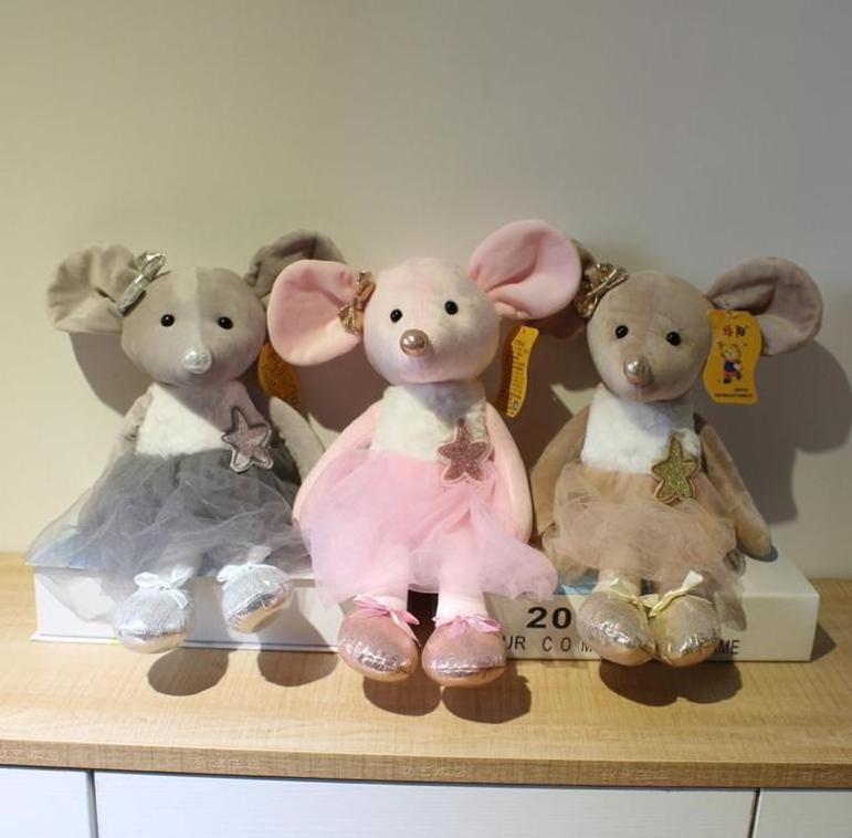 Wholesale Ballet Mouse plush toy mascot of the Year of the Mouse animal doll children's holiday gift birthday gift