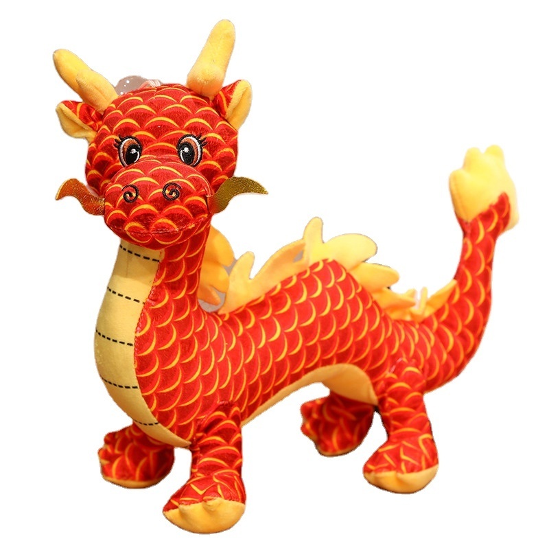 Creative gifts Kawaii stuffed cotton plush toy Chinese mascot of the Year of the Dragon plush toy