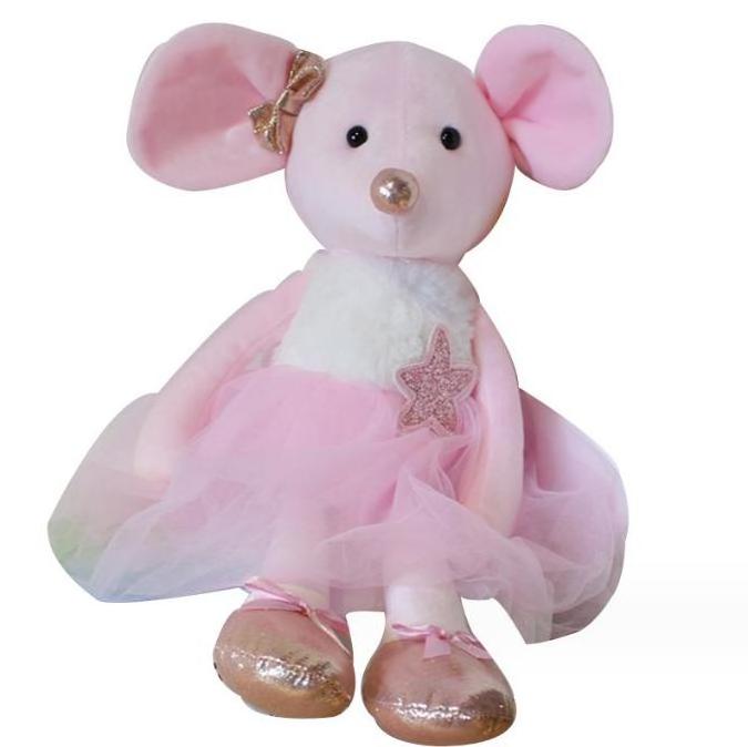 Wholesale Ballet Mouse plush toy mascot of the Year of the Mouse animal doll children's holiday gift birthday gift