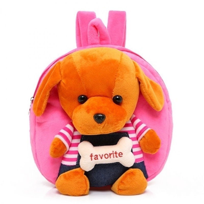 Toy backpack Cute Plush School Bag Backpack for Little Girls Party Gift Kids Children with Cute Dog Type Backpacks