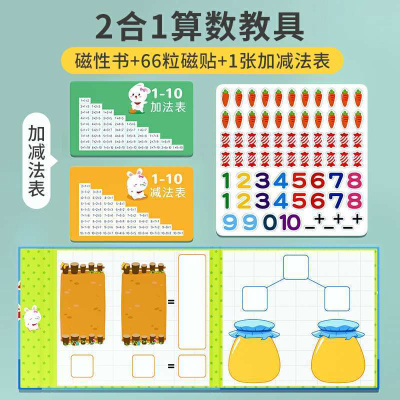 Preschool Mathematics Learning Toys Addition & Subtraction Math Game Kindergarten Numbers Counting Toy