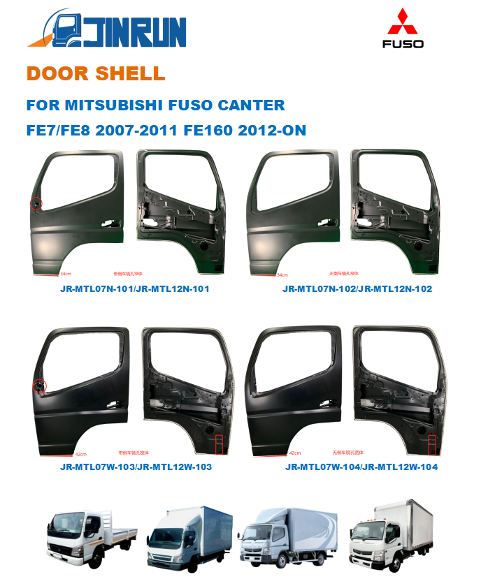 DOOR SHELL  FOR MITSUBISHI FUSO CANTER FE 160 2012-ON TRUCK BODY PARTS