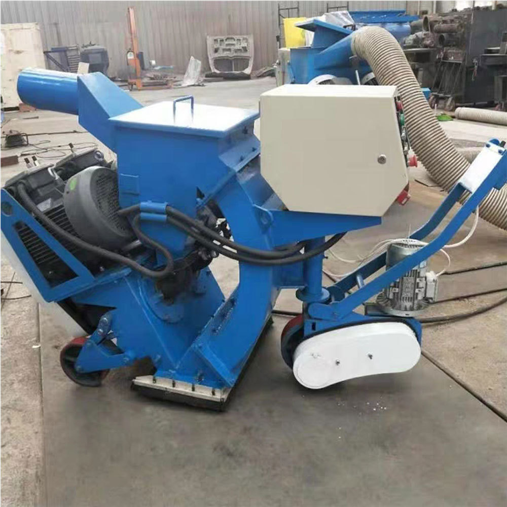 Concrete and asphalt road wheel abrator shot blasting machine