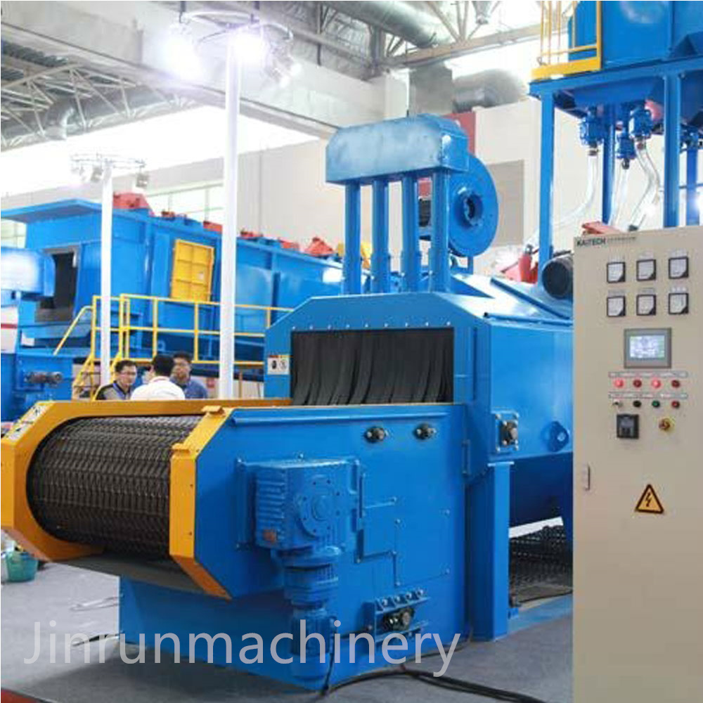 Wire mesh shot blasting machine, mesh type shot blaster