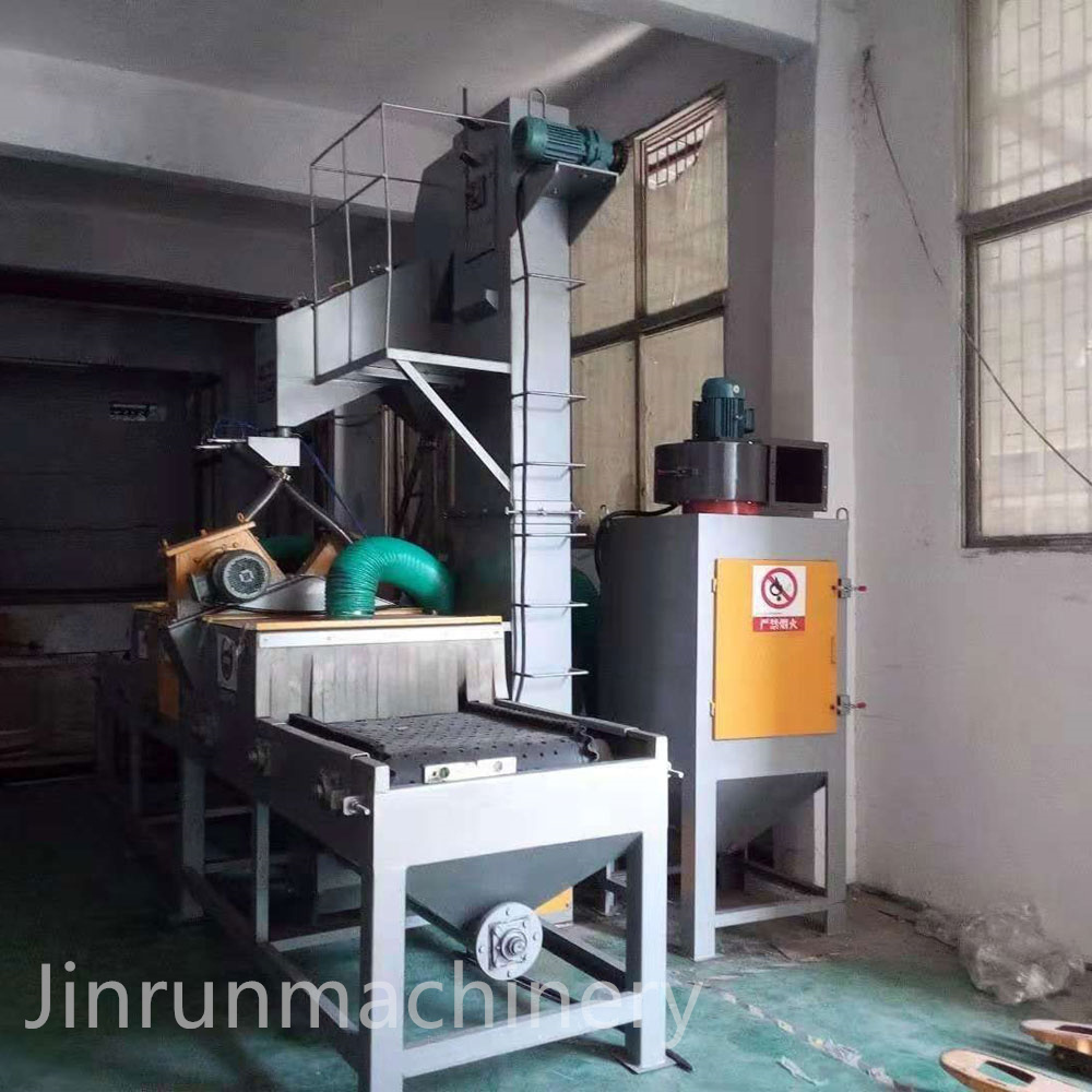 Wire mesh shot blasting machine, mesh type shot blaster